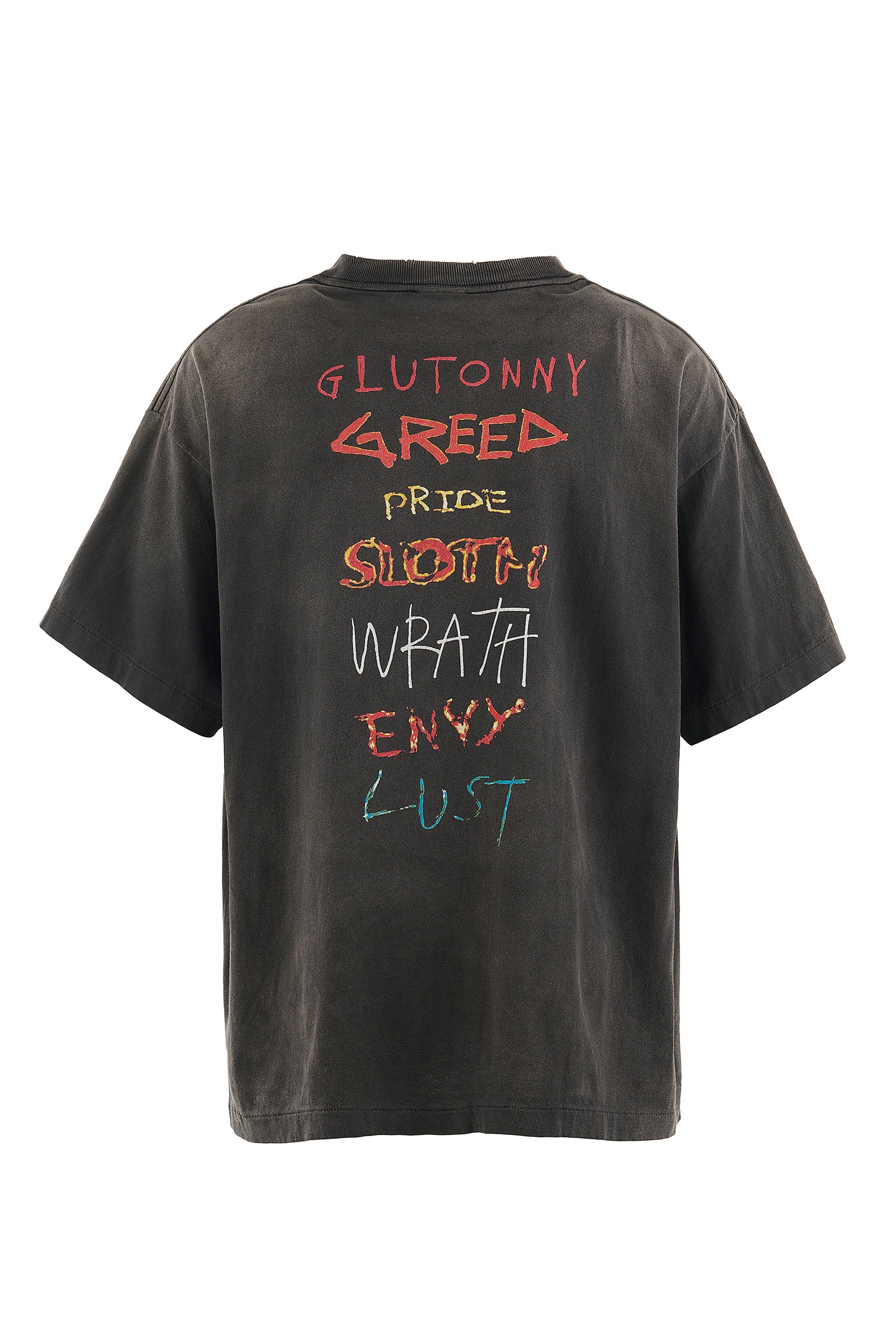 SAINT Mxxxxxx SS TEE/SEVEN DEADLY / BLK
