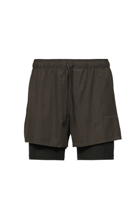 ZERO 2-IN-1 SHORTS PAF / MOLASSES/BLACK