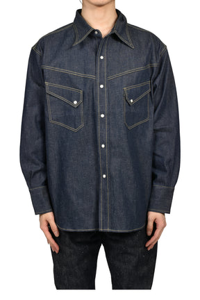 BBJ_DENIM SHIRT/RIGID / BLUE