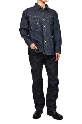 BBJ_DENIM SHIRT/RIGID / BLUE