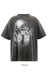 GS_SS TEE/惨家-zange- / BLK