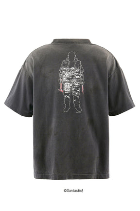 GS_SS TEE/惨家-zange- / BLK