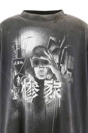 GS_SS TEE/惨家-zange- / BLK
