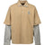 EMBLEM LOGO LAYERED POLO SHIRT / BEI