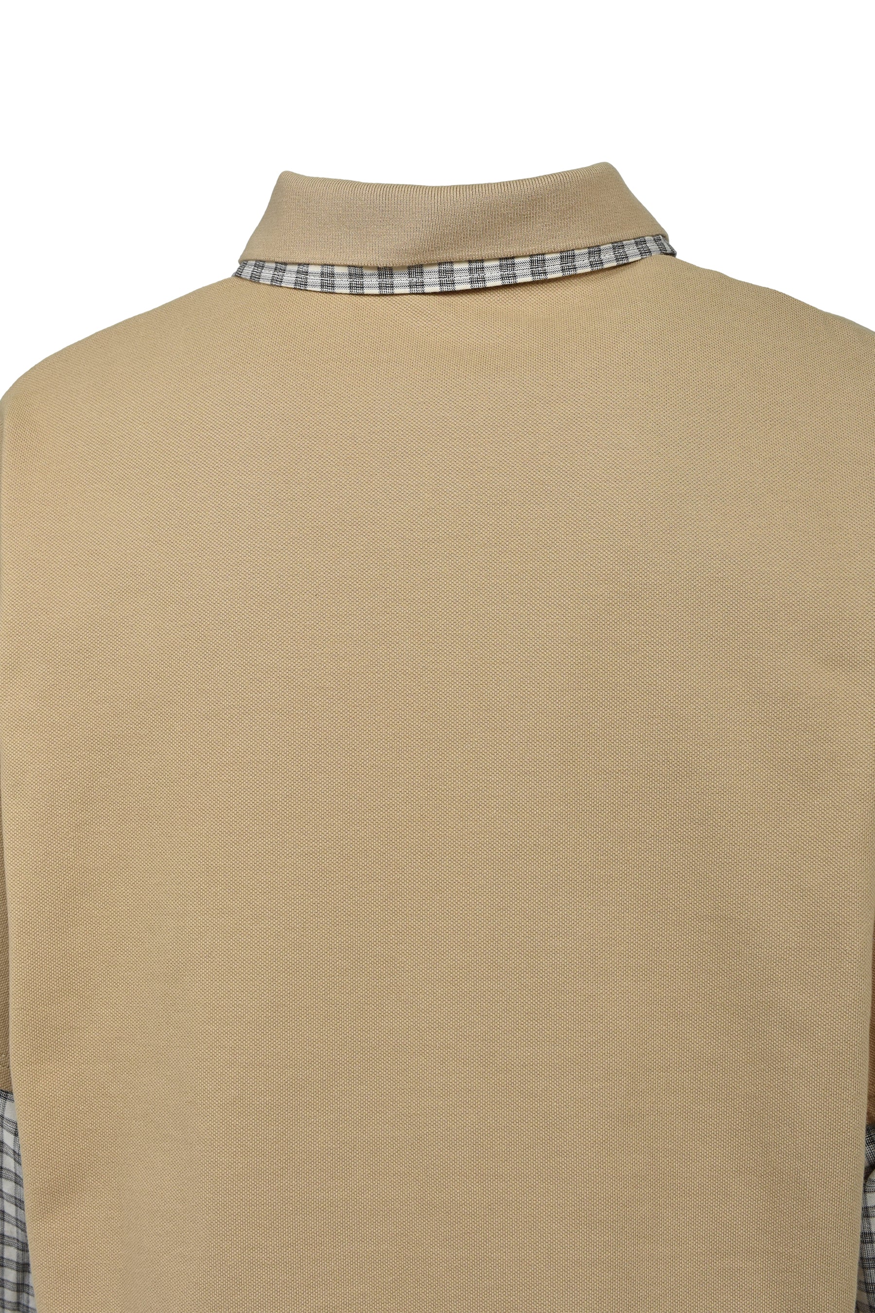 EMBLEM LOGO LAYERED POLO SHIRT / BEI