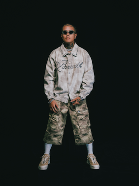 BREATH SUICIDE CAMO CARGO CROPPED / D.CAMO