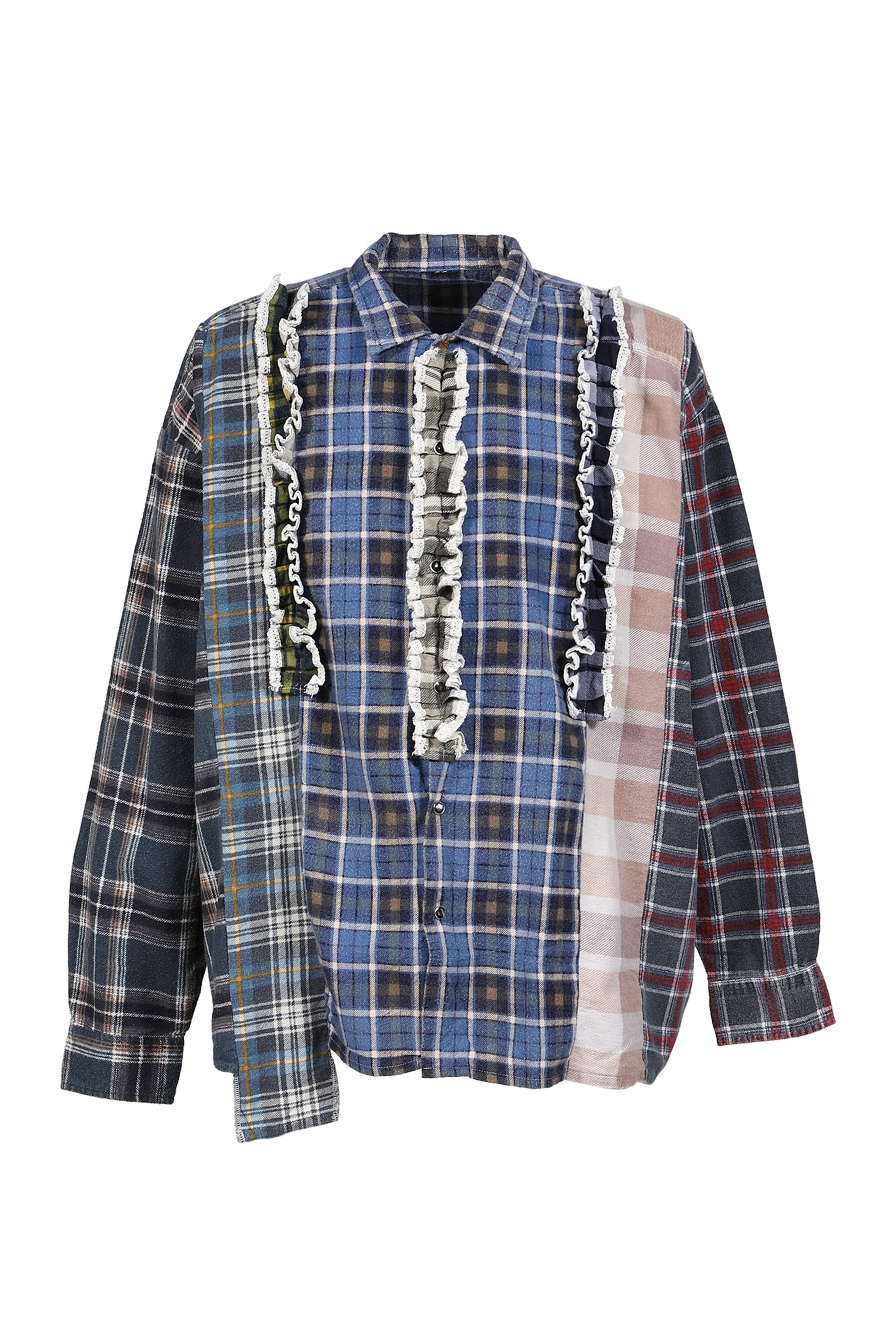 FLANNEL SHIRT -> 5 CUTS FRILL SHIRT / ASSORTED