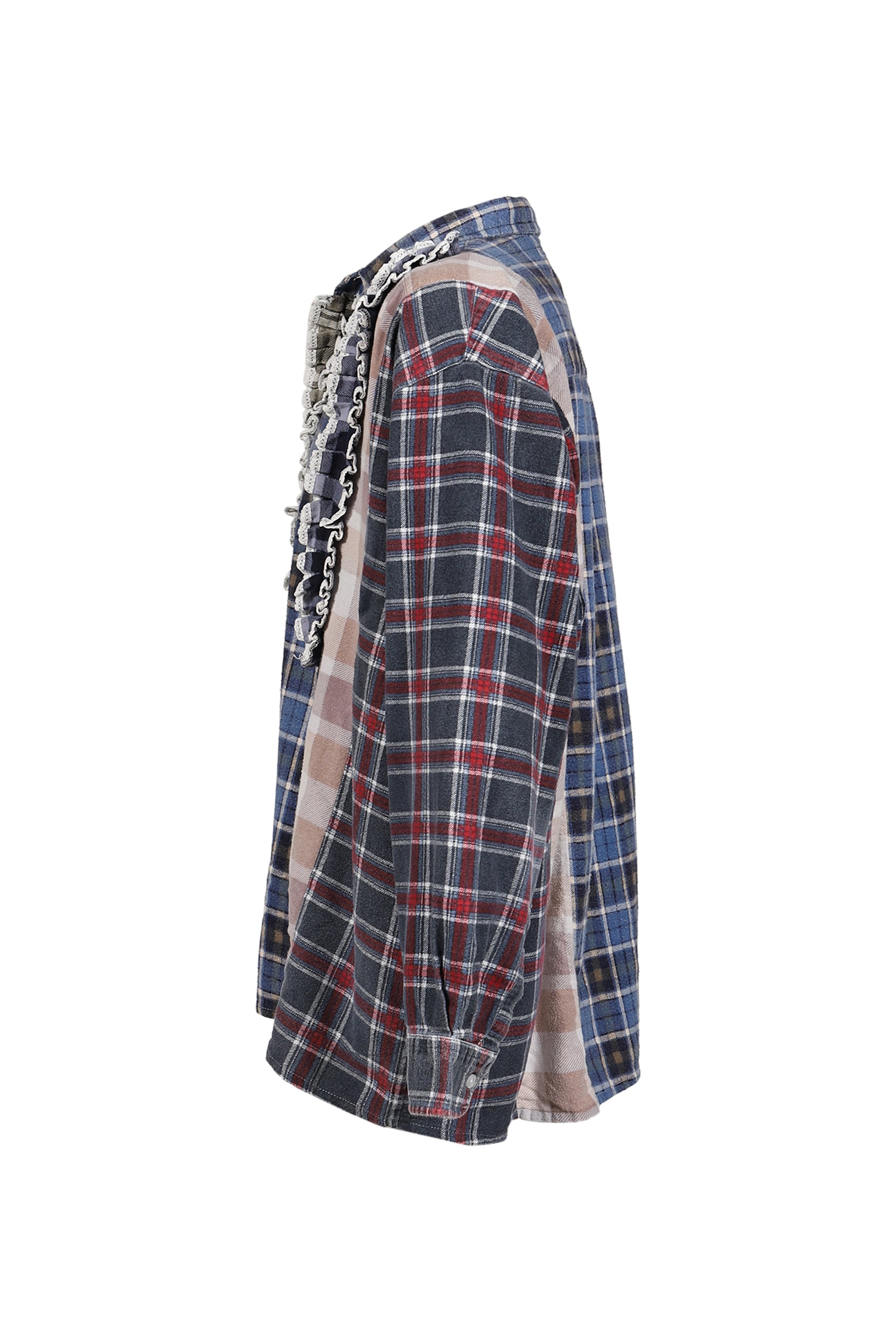 FLANNEL SHIRT -> 5 CUTS FRILL SHIRT / ASSORTED