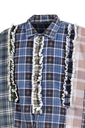 FLANNEL SHIRT -> 5 CUTS FRILL SHIRT / ASSORTED