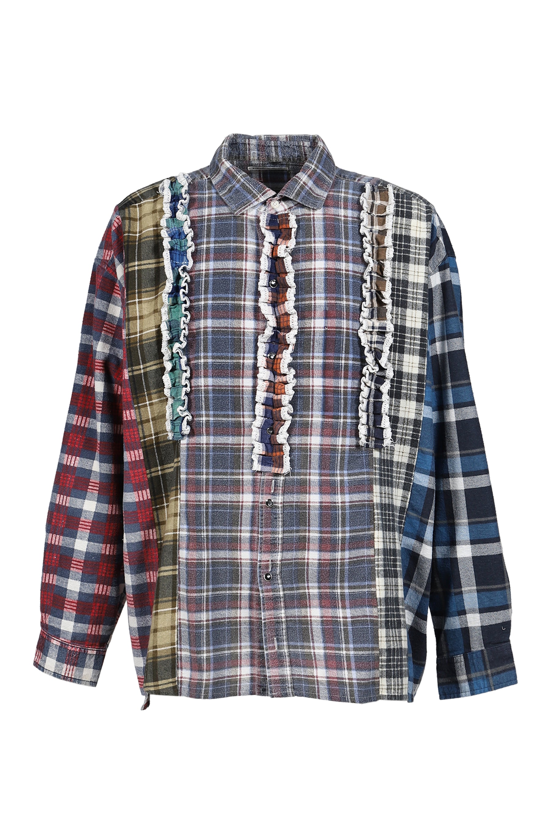 FLANNEL SHIRT -> 5 CUTS FRILL SHIRT / ASSORTED