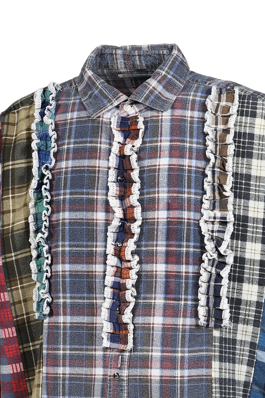 FLANNEL SHIRT -> 5 CUTS FRILL SHIRT / ASSORTED