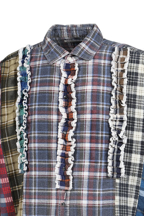 FLANNEL SHIRT -> 5 CUTS FRILL SHIRT / ASSORTED