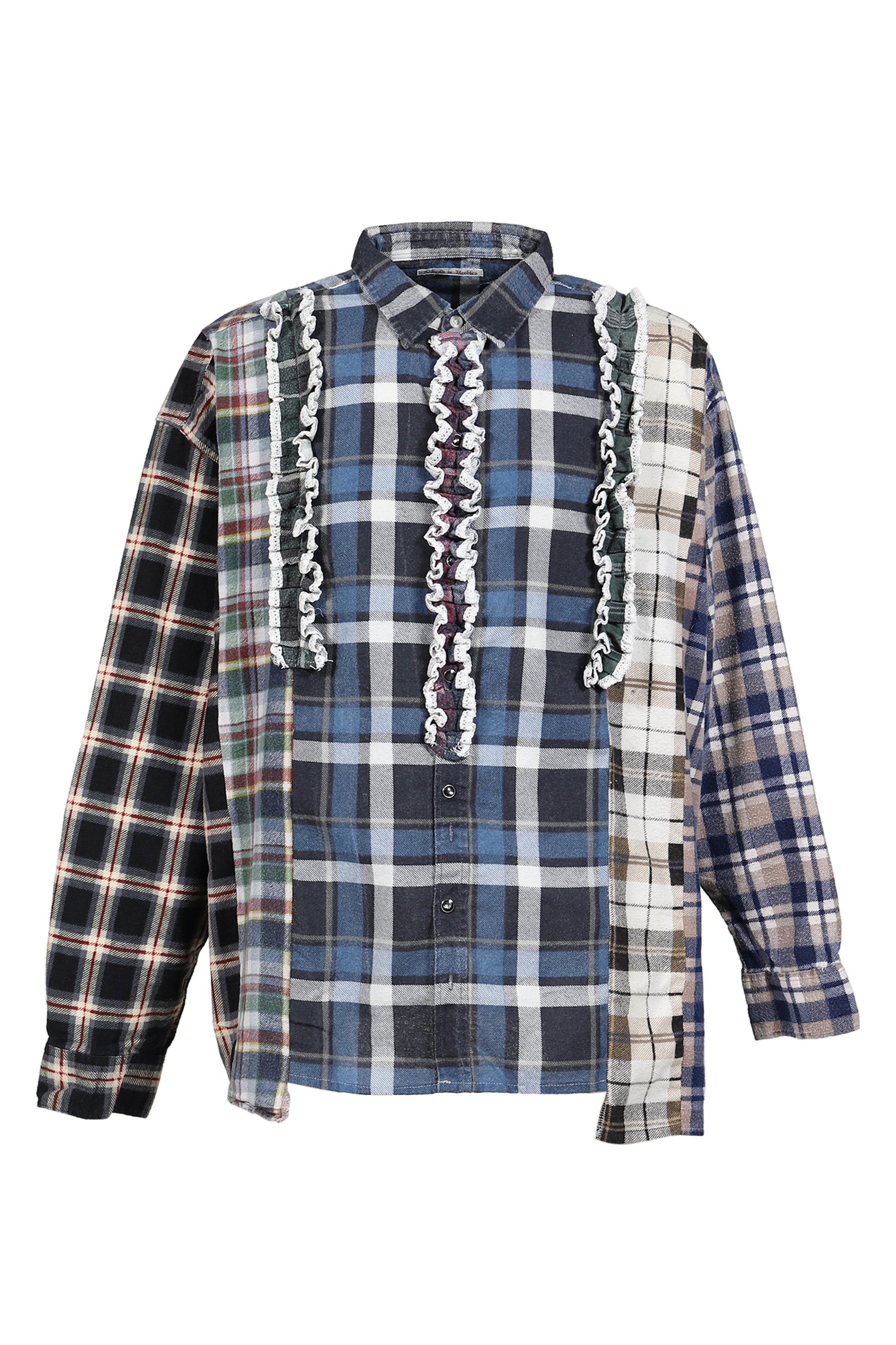 FLANNEL SHIRT -> 5 CUTS FRILL SHIRT / ASSORTED