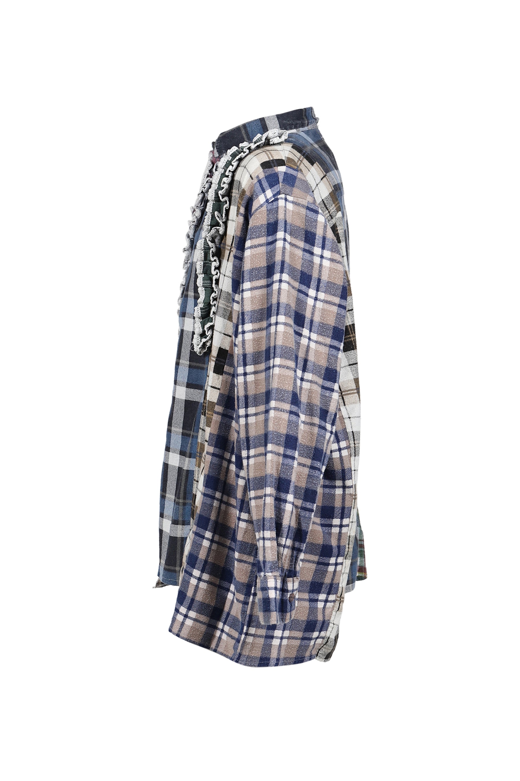 FLANNEL SHIRT -> 5 CUTS FRILL SHIRT / ASSORTED