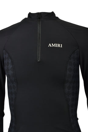 MA QUAD LS ZIP TOP / BLK