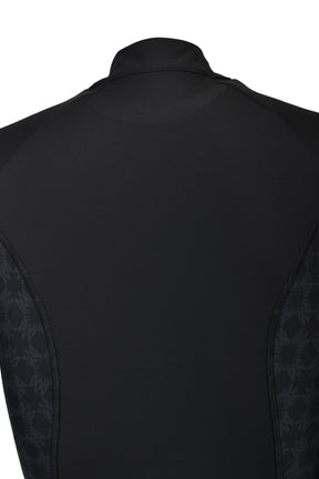 MA QUAD LS ZIP TOP / BLK