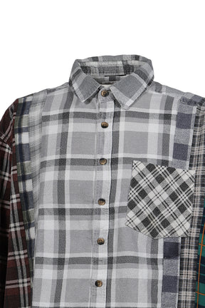 FLANNEL SHIRT -> 7 CUTS WIDE SHIRT / ASSORT