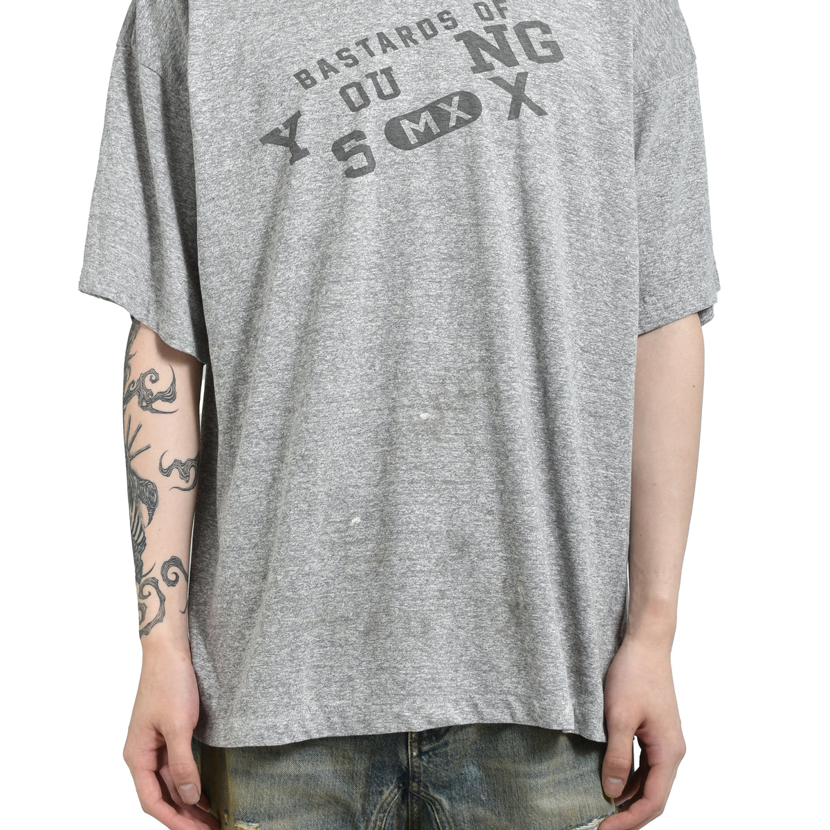 SAINT Mxxxxxx × BerBerJin SS25 BJ_SS TEE/YOUNG / GRY - NUBIAN