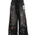 DENIM HUGE DETAIL PANTS W KIDS STICKER / BLK