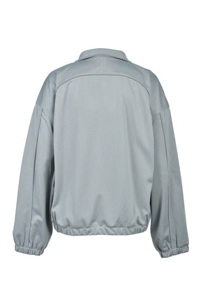 BH LOGO MESH TRACK JACKET / GRY