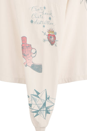 DW_LS TEE/TATTOO / WHT