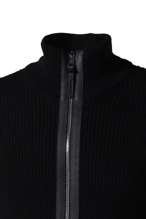 ZIP UP KNIT / BLK (999)