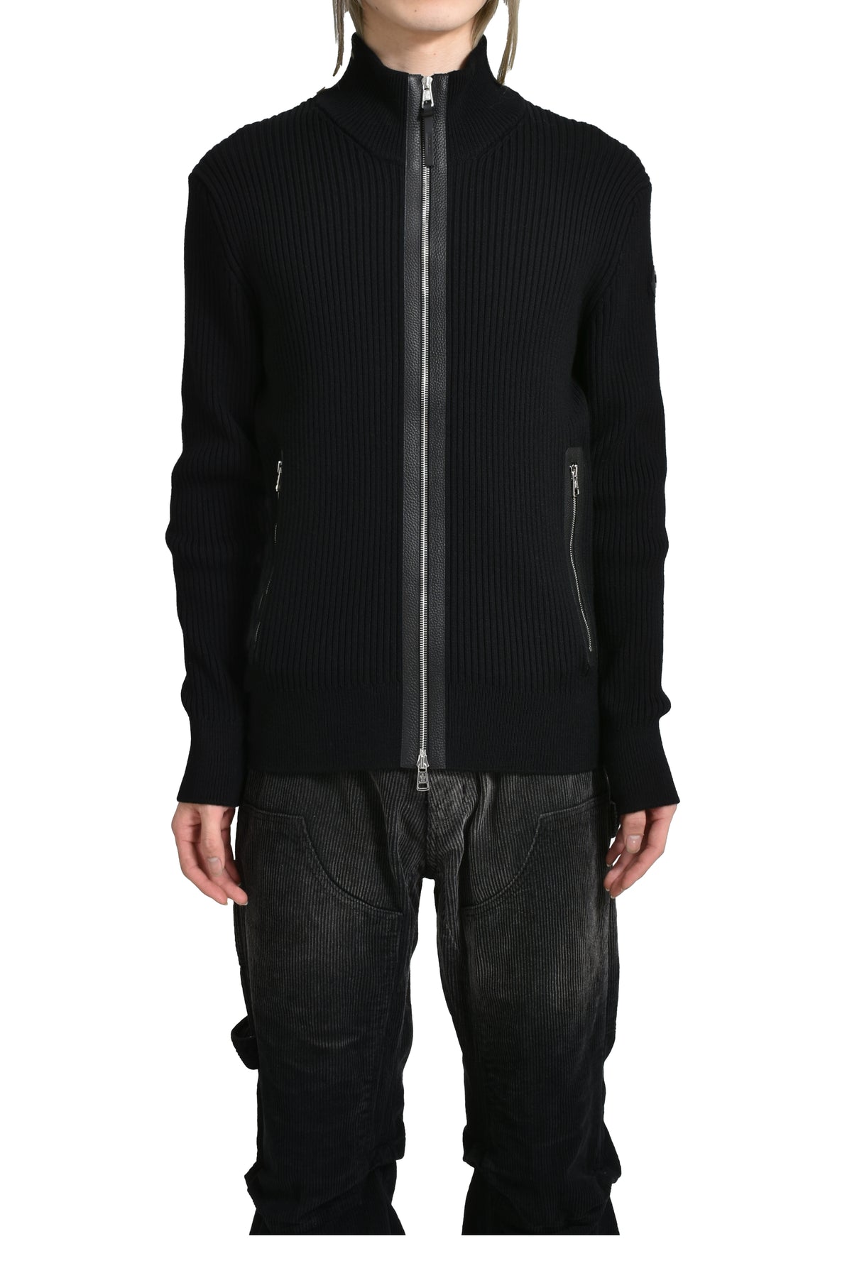 ZIP UP KNIT / BLK (999)