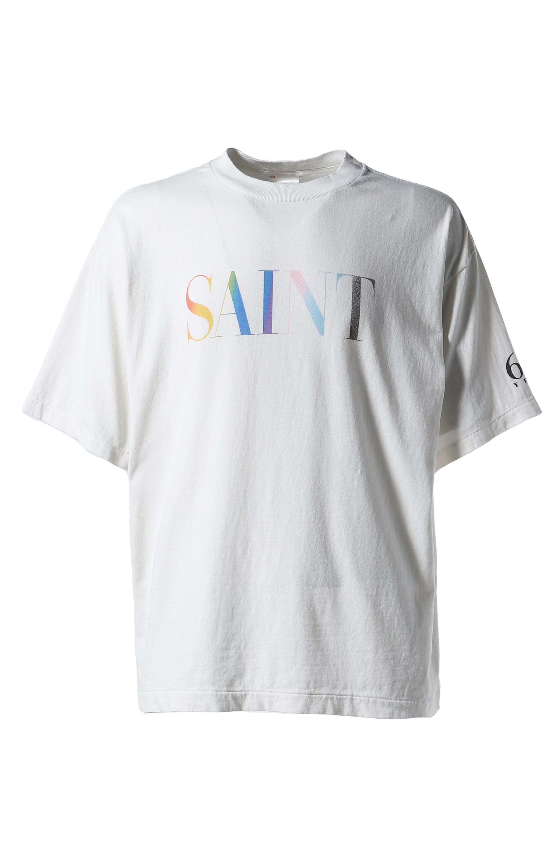 SAINT Mxxxxxx SS TEE/RAINBOW SAINT / WHT