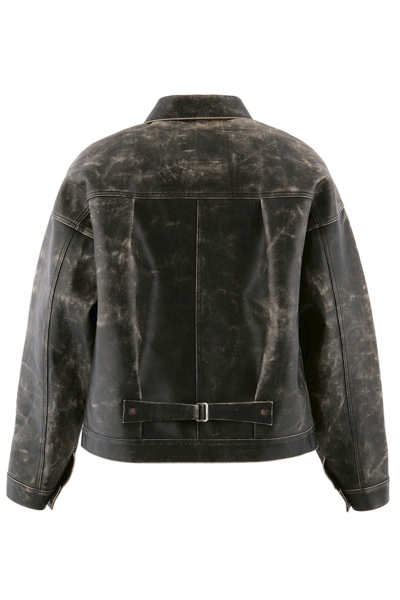 BBJ_LEATHER JACKET/LEATHER / BLK
