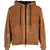 ZIP UP CARDIGAN / CAMEL X BLK