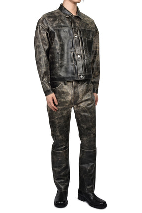 BBJ_LEATHER JACKET/LEATHER / BLK