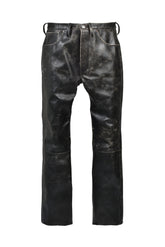 BBJ_LEATHER PANTS/LEATHER / BLK