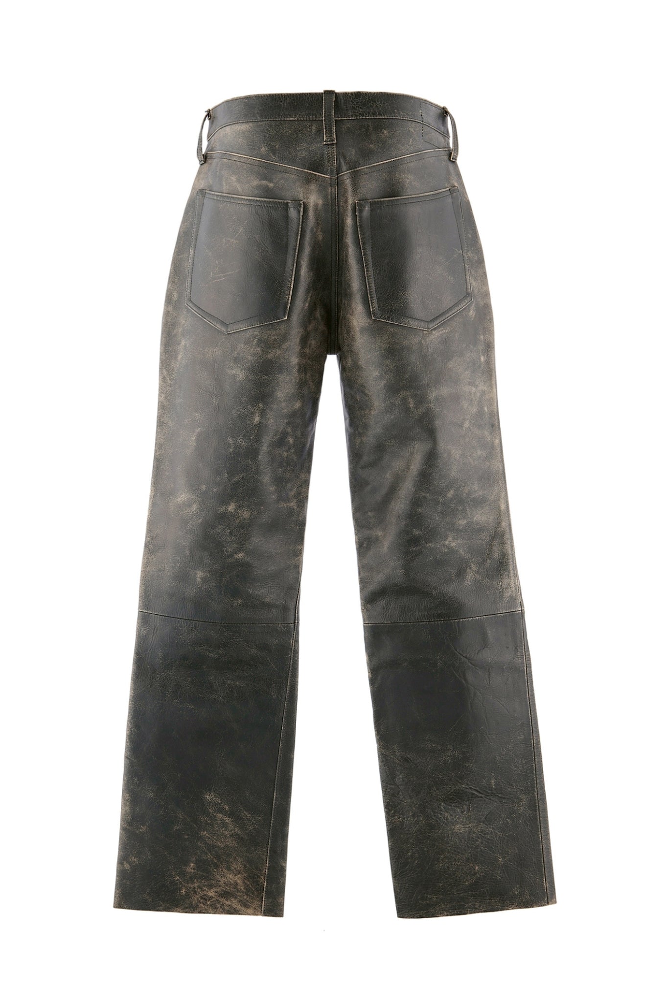BBJ_LEATHER PANTS/LEATHER / BLK