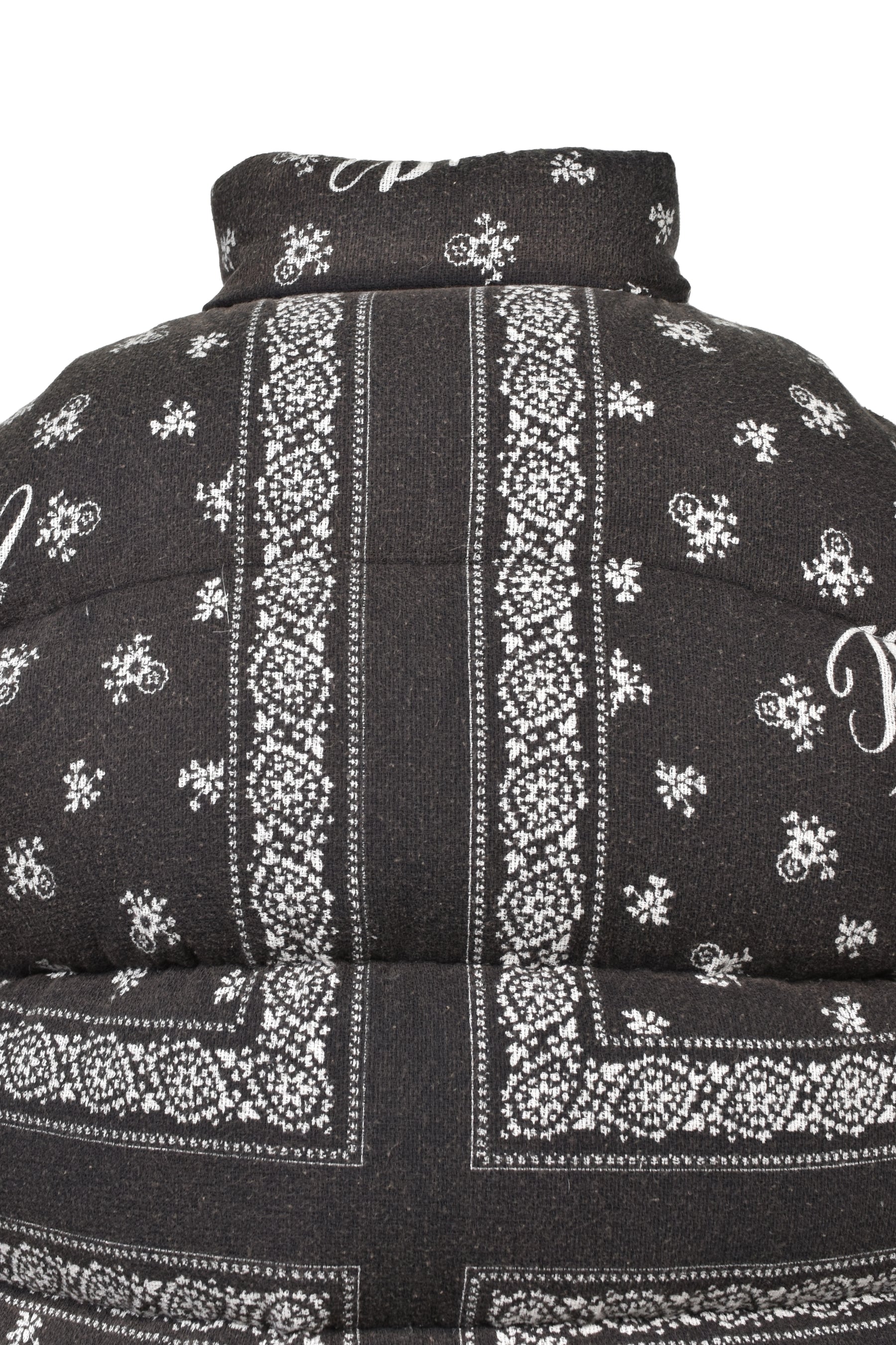 OG BANDANA DISCHARGE DOWN VEST / BLK