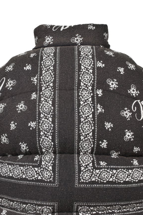 OG BANDANA DISCHARGE DOWN VEST / BLK