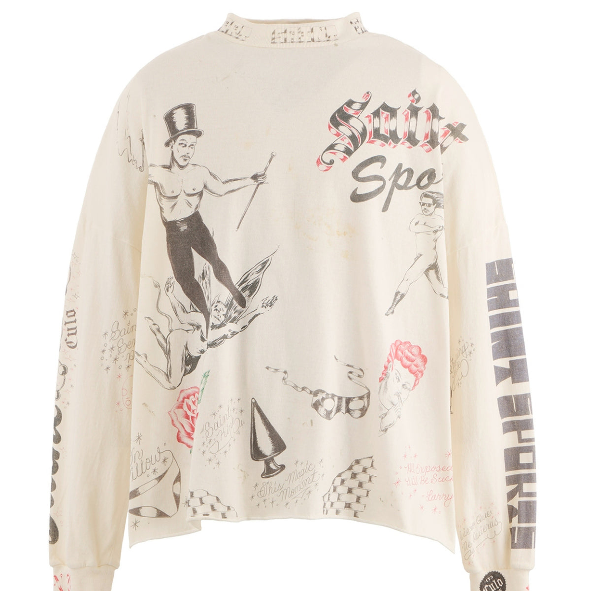 SAINT Mxxxxxx x Alexis Ross FW25 ALX_LS TEE/DRAWING/WHITE