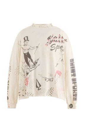 ALX_LS TEE/DRAWING / WHT