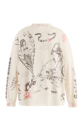 ALX_LS TEE/DRAWING / WHT