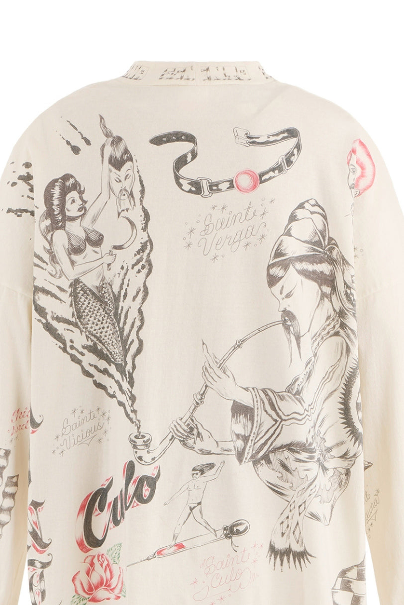 ALX_LS TEE/DRAWING / WHT