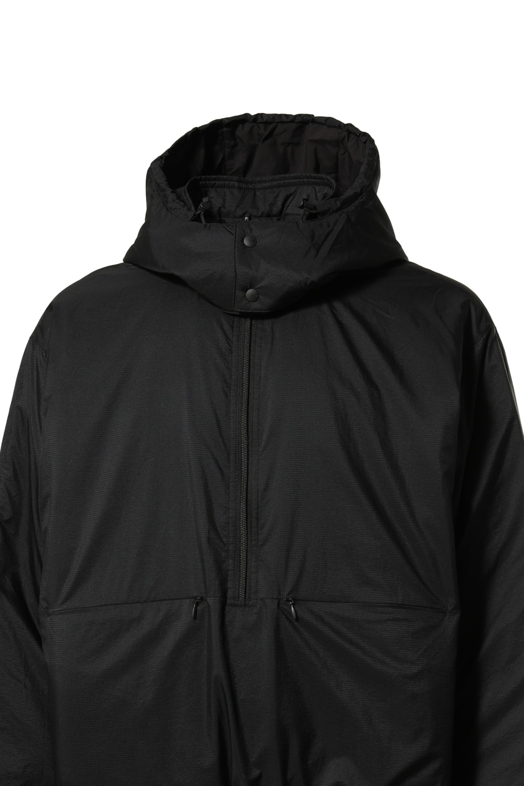 TECH REVERSIBLE PULLOVER PUFF JACKET / BLK