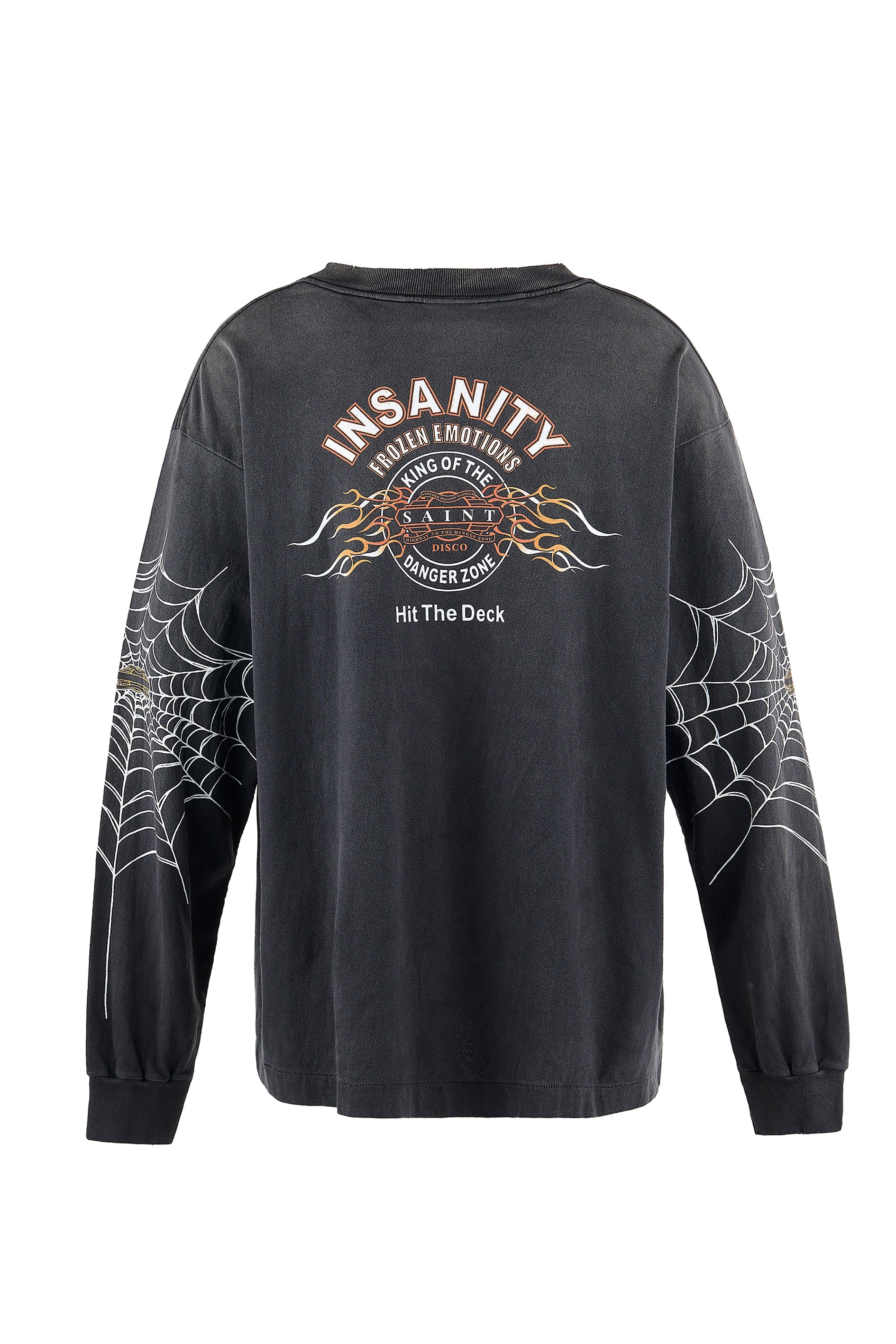 SAINT Mxxxxxx × TEFLON DISCO ML_LS TEE/INSANITY / BLK