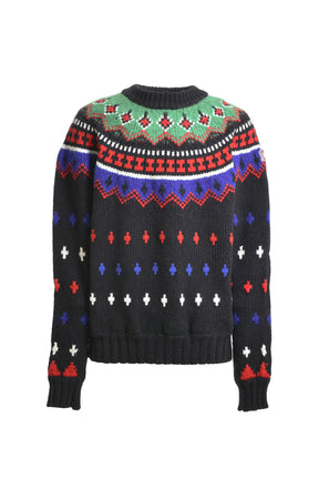 MONCLER CREW NECK / BLK MULTI 999