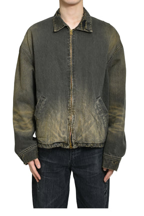 DENIM WORK BLOUSON / BLK