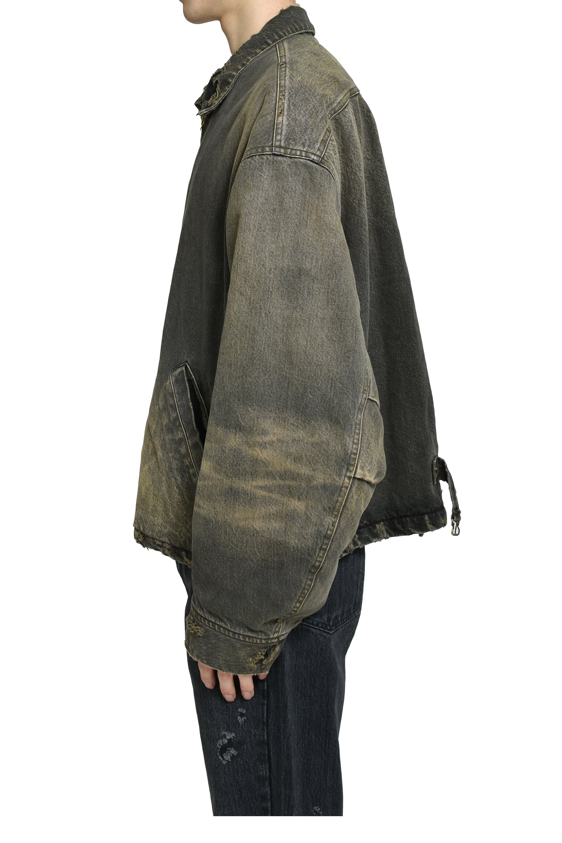 DENIM WORK BLOUSON / BLK