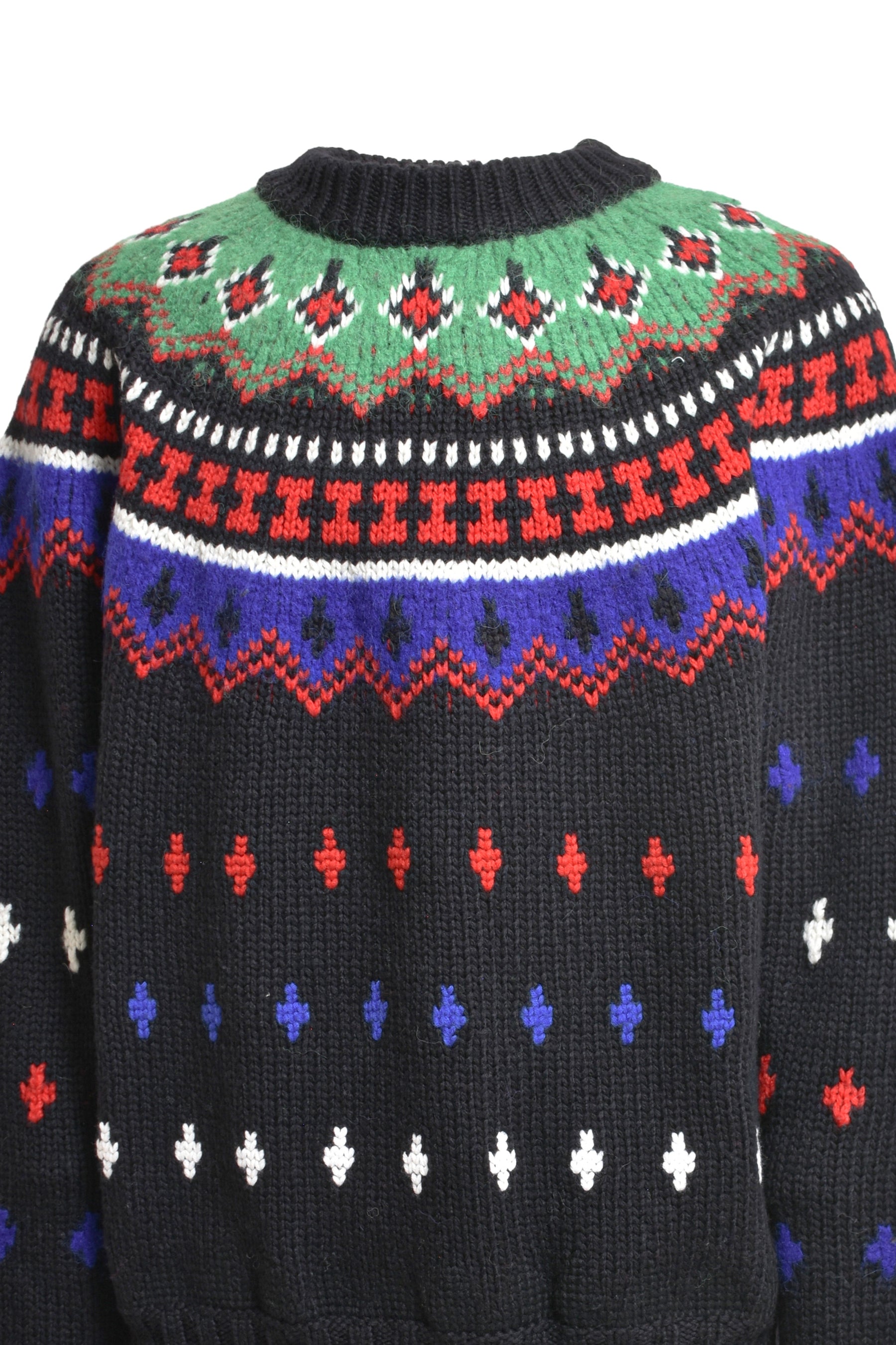 MONCLER CREW NECK / BLK MULTI 999