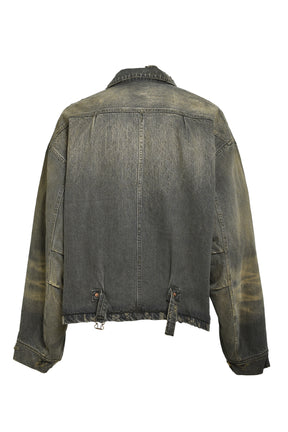 DENIM WORK BLOUSON / BLK