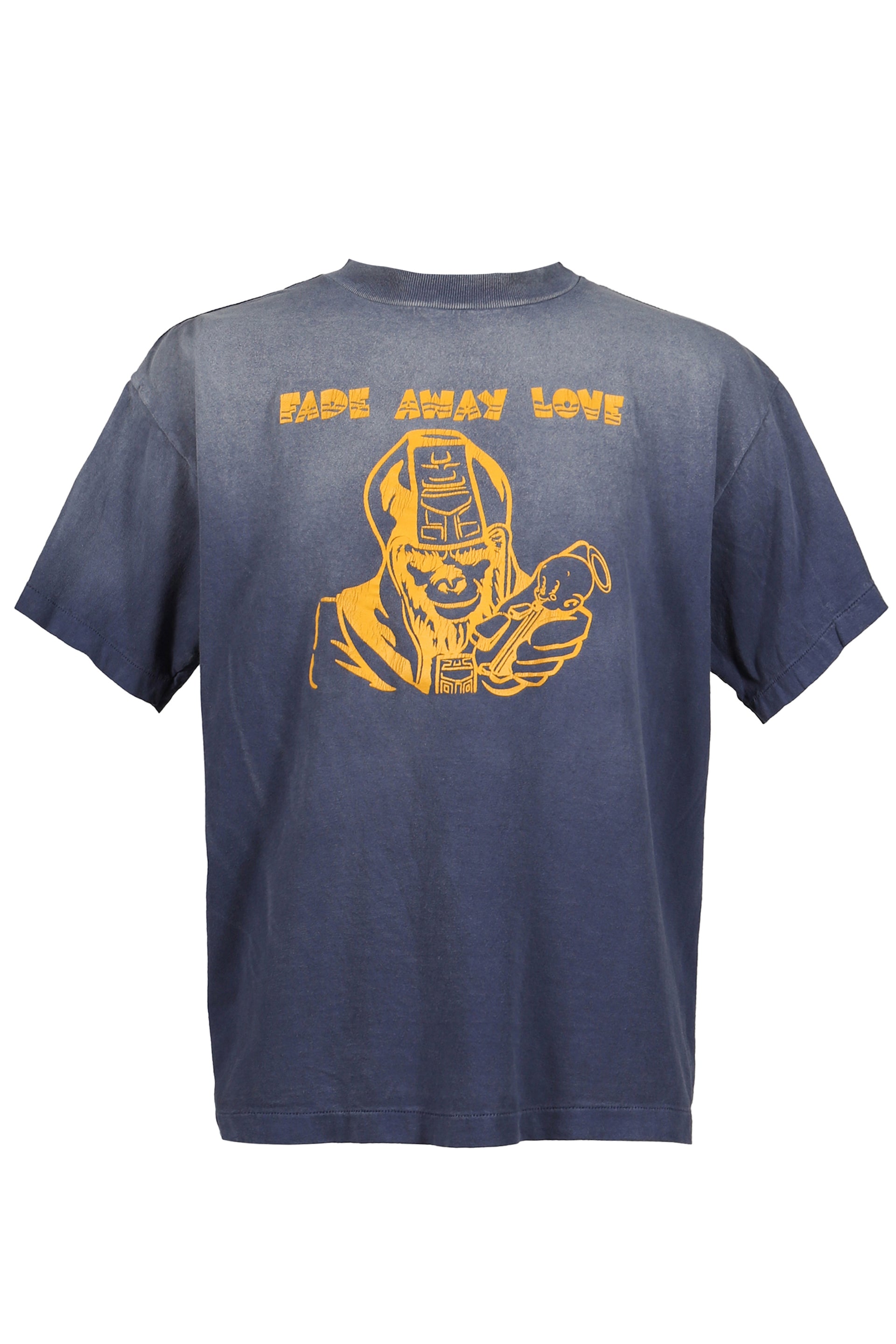 BAPE_SS T-SHIRT/FADE AWAY LV / NVY