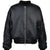 FAUX CROCODILE BOMBER JACKET / BLK