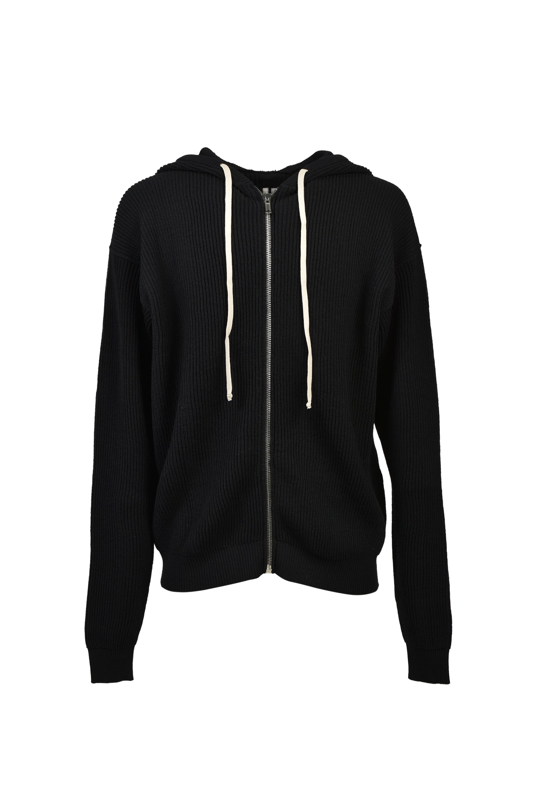 ZIPPED HOODIE / BLK