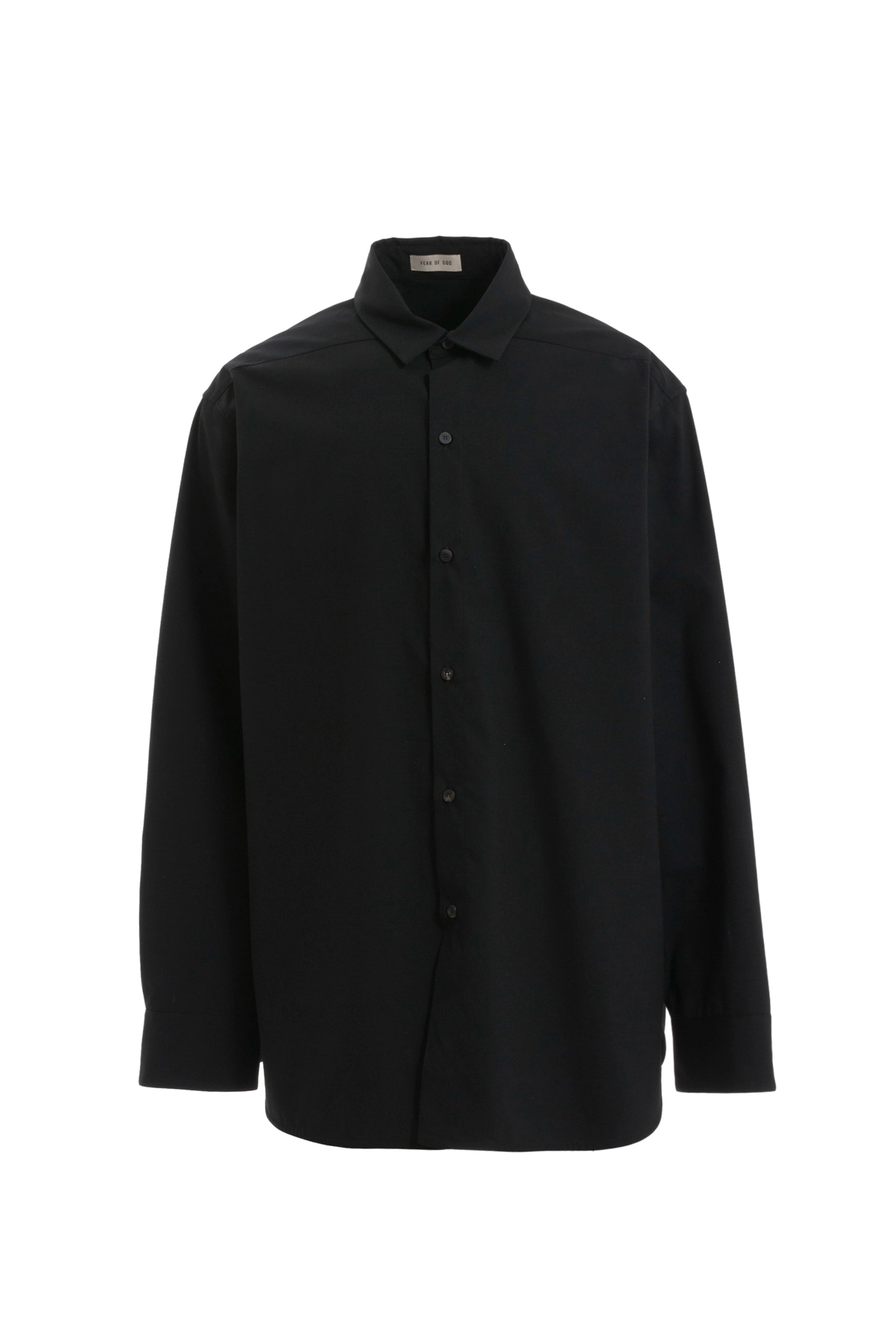 Fear of God FW22 ETERNAL BUTTON FRONT SHIRT / BLK - NUBIAN